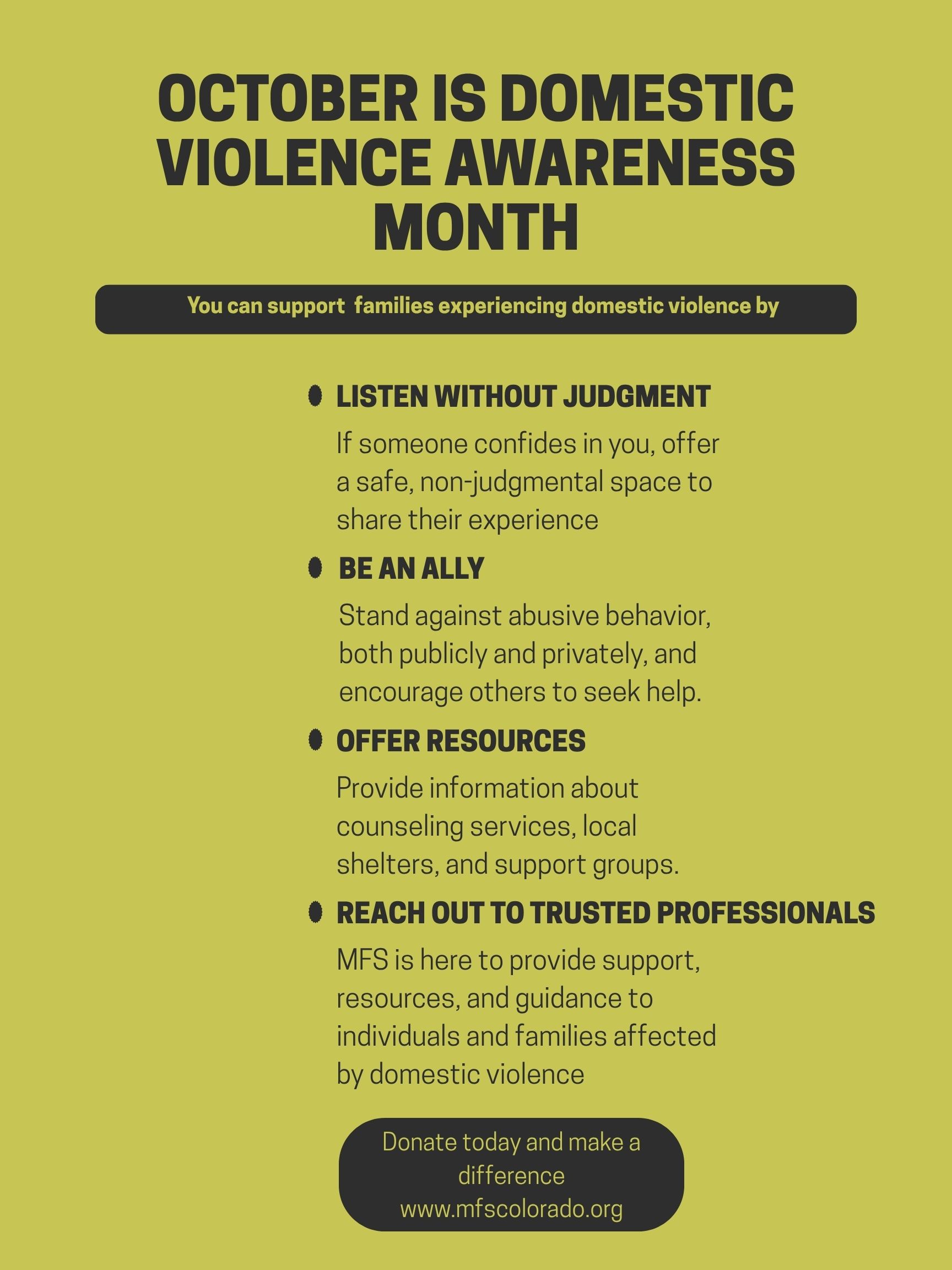 Domestic Violence Awareness Month